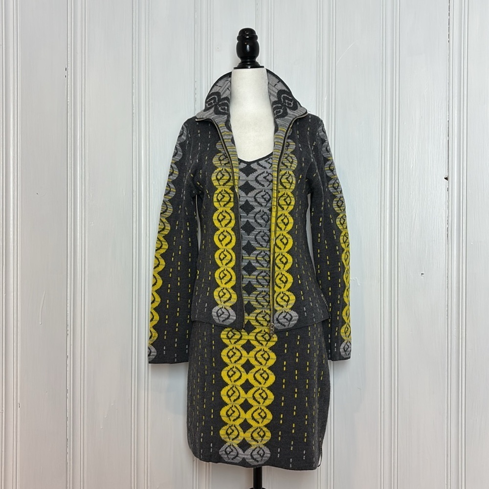 Xess + Baba Reversible Knit Dress & Cardigan Set – Funky & Versatile | Size M